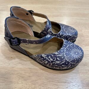 Goby Mary Jane Clogs navy blue 36